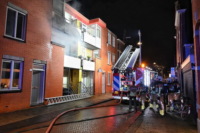 Felle brand in appartement in centrum Tilburg