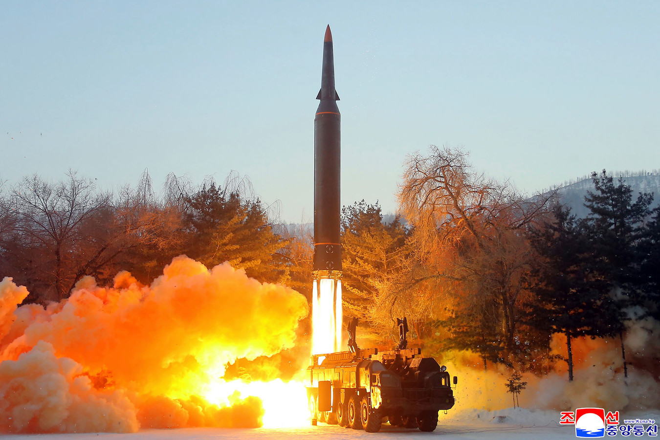 Noord-Korea vuurde afgelopen week ook al een hypersonische raket af.