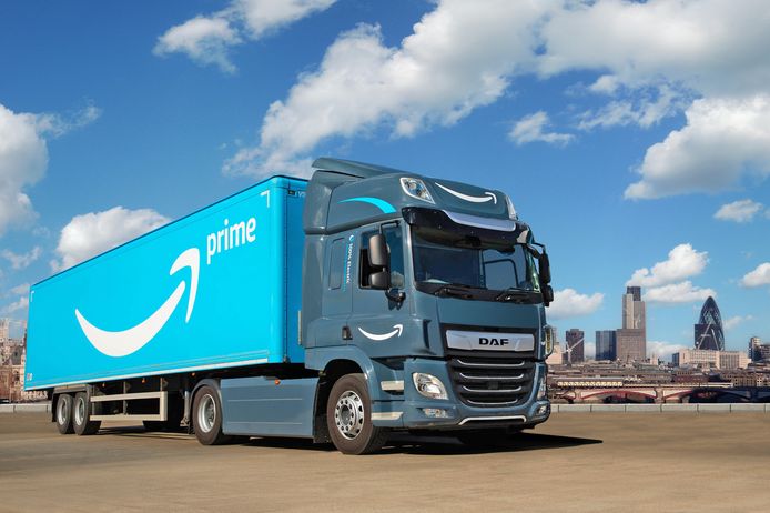 DAF ontving in het afgelopen kwartaal een bestelling voor vijf elektrische trucks van Amazon in Engeland.