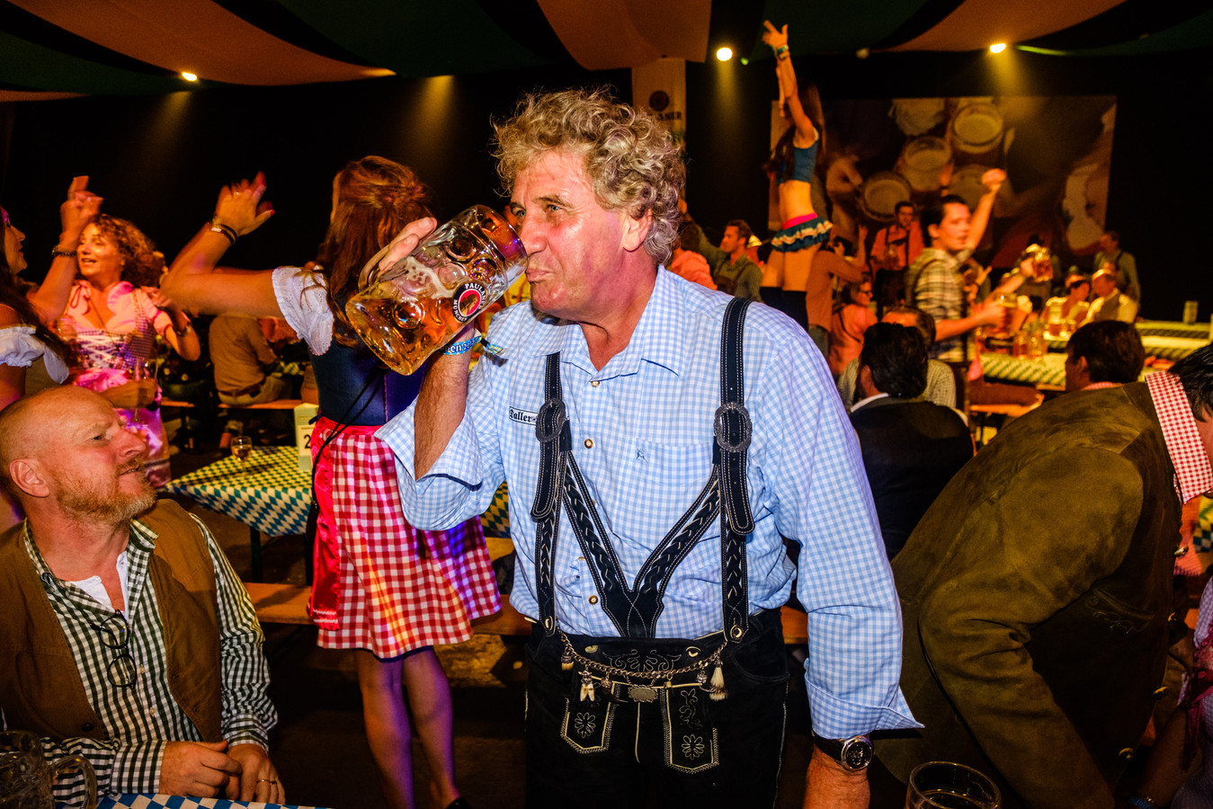 Jean-Marie Pfaff is een graag geziene gast op Oktoberfest in Waagnatie.