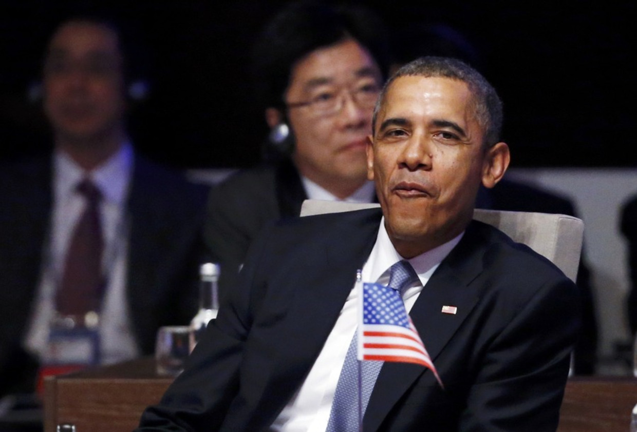 Obama bij de opening van de NSS. Beeld reuters
