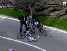 Une terrible chute la tête la première au Giro