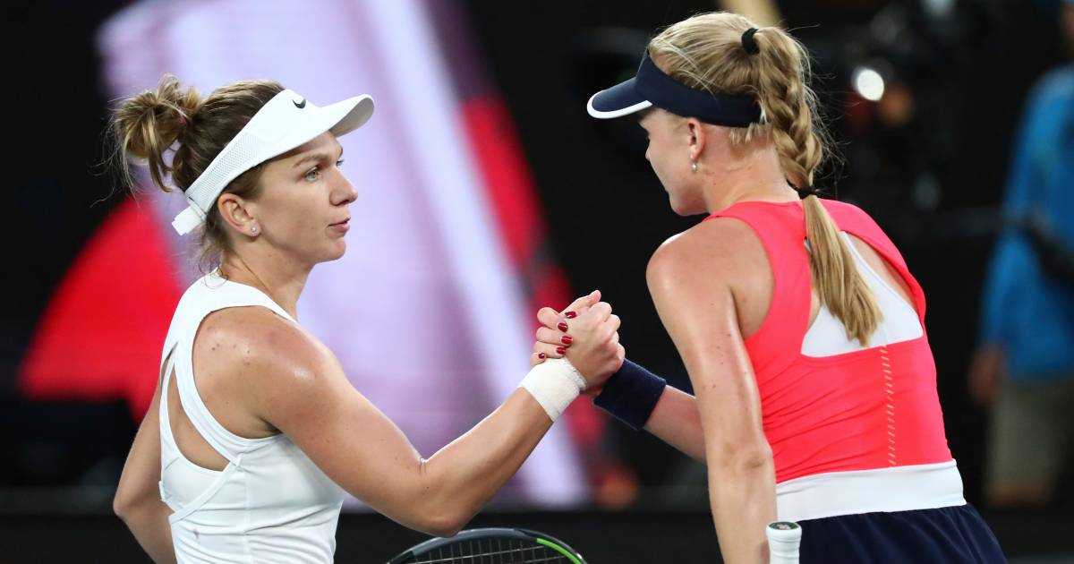 Halep heeft antwoord op comeback Dart en bereikt derde ronde Tennis