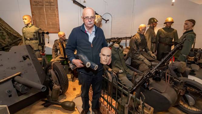 Na brutale inbraak wil Jan (79) zijn oorlogsmuseum weer openen: ‘Er zijn weer nieuwe spullen’