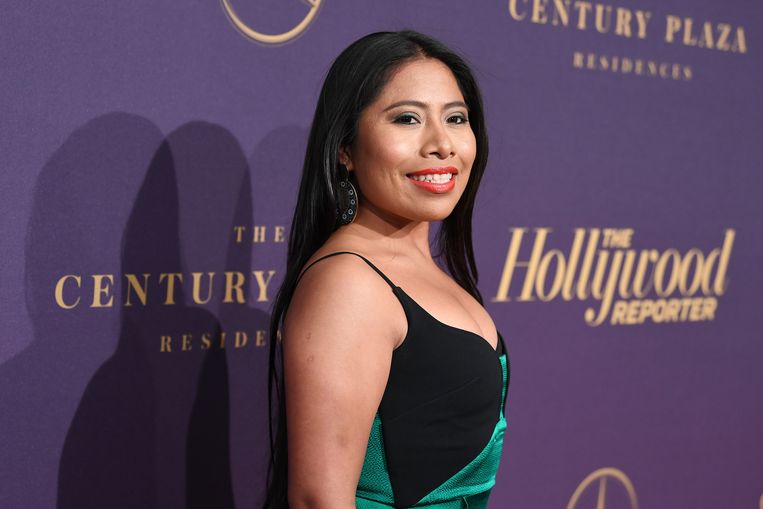 Yalitza Aparicio werd in geen tijd een ster dankzij haar rol in ‘Roma’.
 Beeld AFP