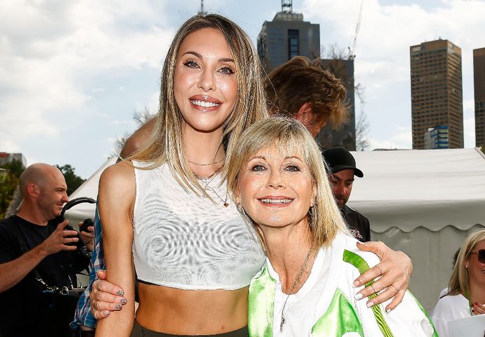 Olivia Newton-John en haar dochter Chloe Lattanzi.