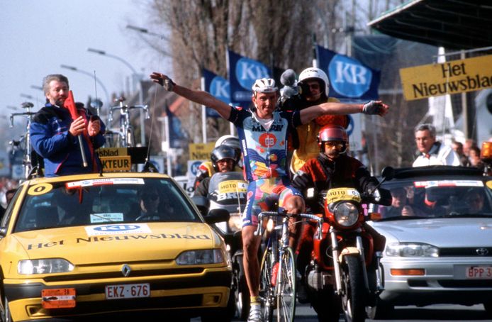 Johan Museeuw wint de Ronde in 1995.