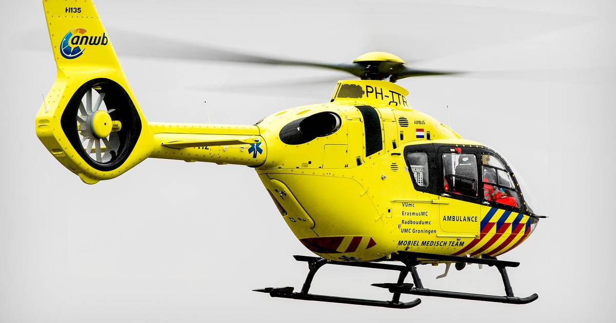 Traumahelikopter naar ongeluk op A50 bij Veghel.