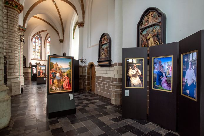 De audiovisuele expo is nog tot eind augustus te bewonderen in de Sint-Dimpnakerk.
