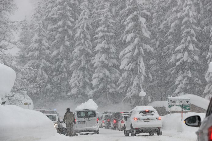 Oostenrijk kreeg in januari 2019 te kampen met massale sneeuwval.