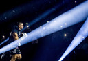 Rico Verhoeven tijdens de match tegen Badr Hari in Glory Collision in GelreDome in december 2019. Ze streden om de wereldtitel nadat Rico Verhoeven drie jaar daarvoor tot winnaar werd uitgeroepen.