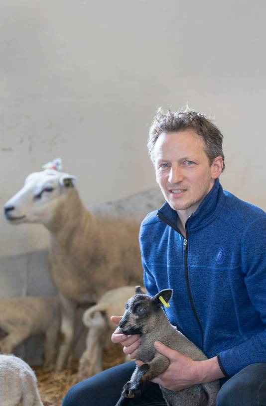 Schapenhouder en actieleider Bart Kemp uit Ede.