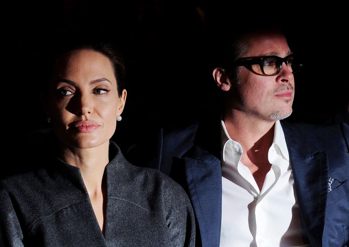 Archieffoto van Angelina Jolie en Brad Pitt.