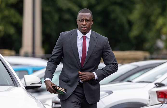 Benjamin Mendy vandaag voor het Chester Crown Court.