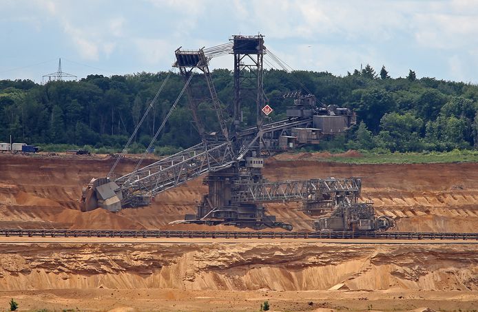 A 2019 photo of the Hambach lignite mine.