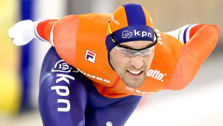 Kjeld Nuis reed vandaag de beste tijd op de 1000 meter. Beeld anp