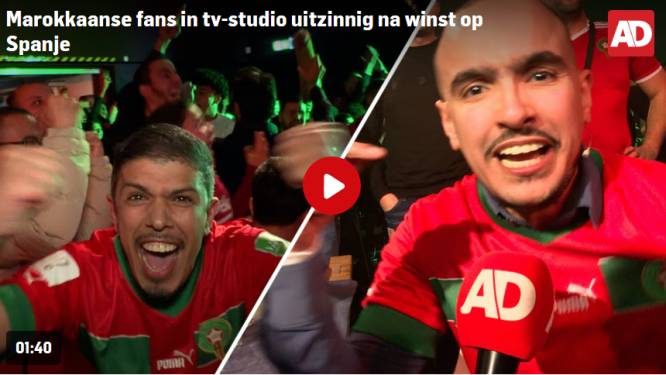 Marokkaanse fans uitzinnig na de winst op Spanje: ‘De finale is ook van ons’