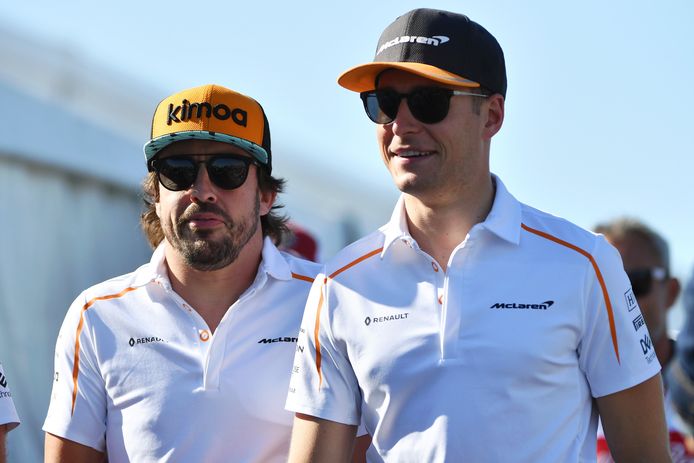 Fernando Alonso (links) en Stoffel Vandoorne.