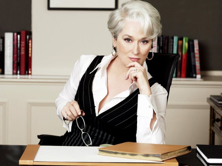 Meryl Streep als ‘boss from hell’ in ‘The Devil Wears Prada’. Beeld rv