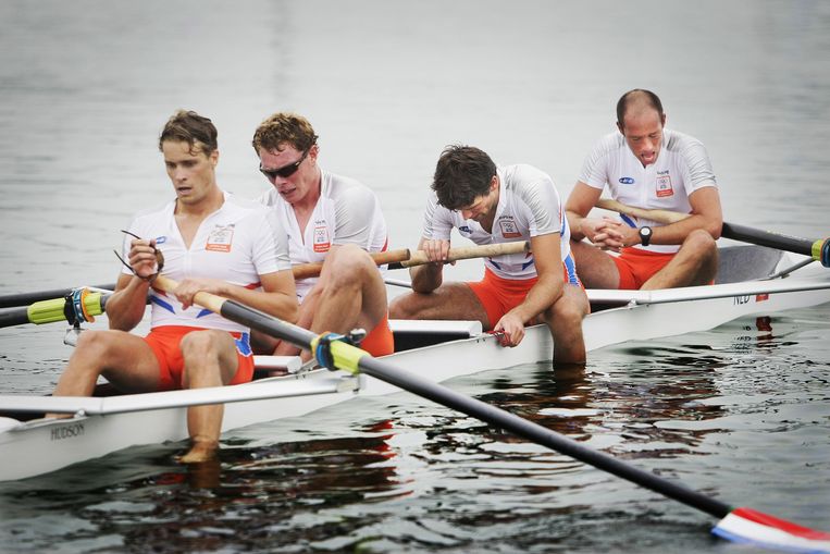De Holland Vier uitgeschakeld op de Spelen van 2008. Beeld Foto ANP