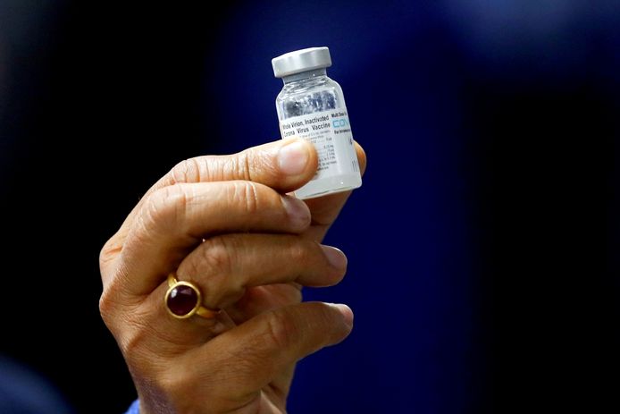 Het vaccin, Covaxin genaamd, wordt momenteel reeds toegediend in India.