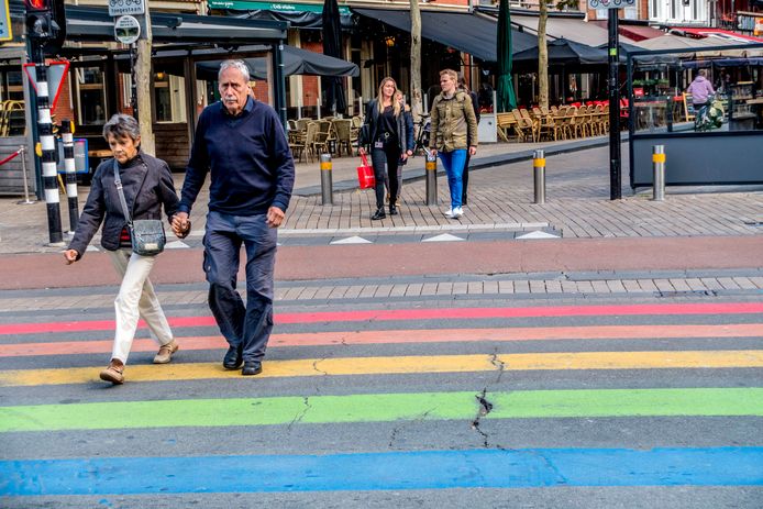 D66 Waalwijk wil net als Tilburg een regenboogzebrapad.