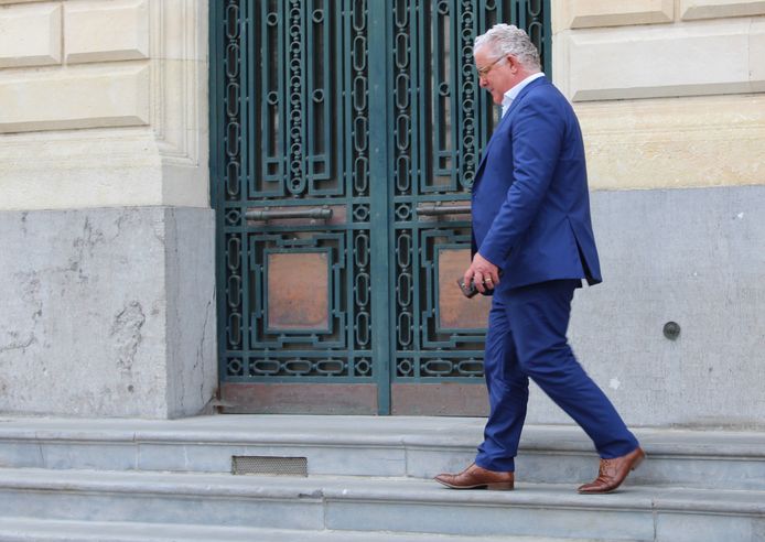 Jeroen Piqueur bij het hof van beroep in Gent vandaag.