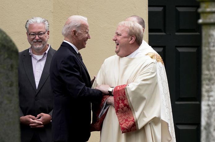 Joe Biden woonde op 30 mei de zondagsmis bij in de  St. Joseph on the Brandywine Catholic Church in Wilmington (Delaware). Voor zijn intrek in het Witte Huis  was de VS-president woonachtig in Wilmington.