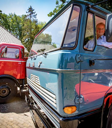 De liefde voor oude trucks kwam bij Peter Camps tot leven in de showroom van DAF 