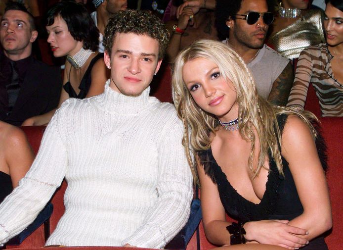 Britney Spears en Justin Timberlake in 2000. De twee hadden drie jaar een relatie.