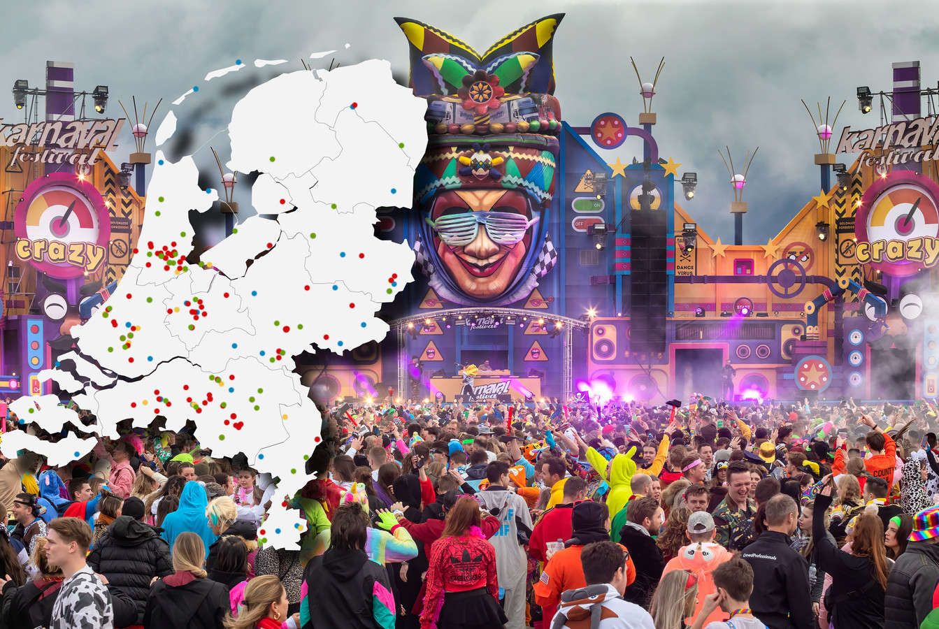 Waar is dat feestje? Bekijk alle festivals in 2024 op deze kaart Foto bndestem.nl