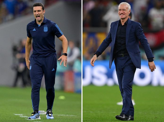 Lionel Scaloni en Didier Deschamps.