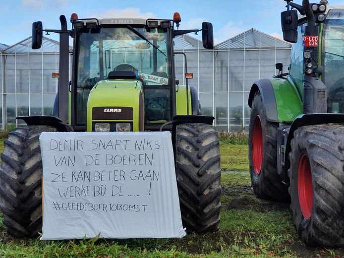 De jonge boeren vertrokken vanuit Hoogstraten naar Geel.