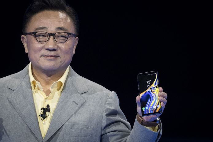 DongJin Koh bij de voorstelling van de Samsung Galaxy Note 9 eerder deze maand.