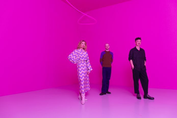 Het Young Design Team van Design Museum Den Bosch:  Isabeau van Maastricht, Jim van Geel en Bao Yao Fei.