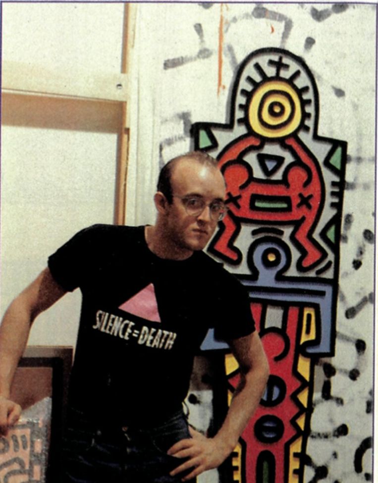 Keith Haring: 'Fanmail van een kind betekent meer voor mij dan gelijk welke kunstkritiek.' Beeld HUMO