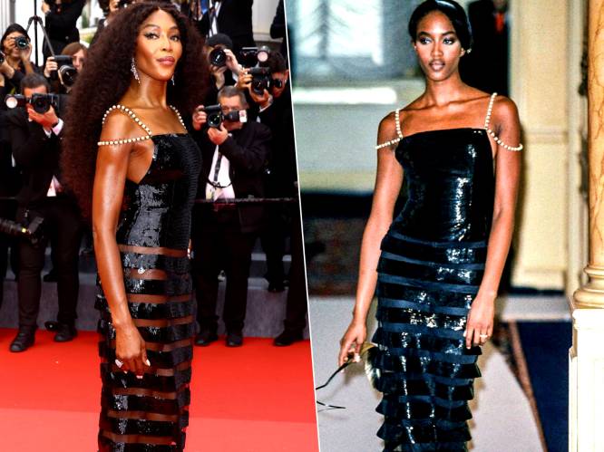 Naomi Campbell recycleert 28 jaar oude jurk voor filmfestival in Cannes