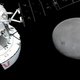 Amerikaanse Orion scheert met succes langs de maan