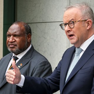 Australië en China dingen om gunst eilandstaten zoals Papoea-Nieuw-Guinea