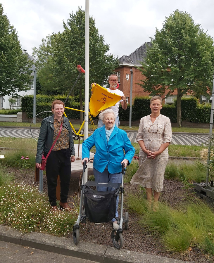 Kunstwerk als hommage aan Bornemse wielerheld Eddy Pauwels “Won vier