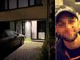 Rond 1 uur werd een projectiel gegooid naar deze woning in de Pinguïnstraat in Merksem, het ouderlijke huis van drugscrimineel 'Patje Haemers'.