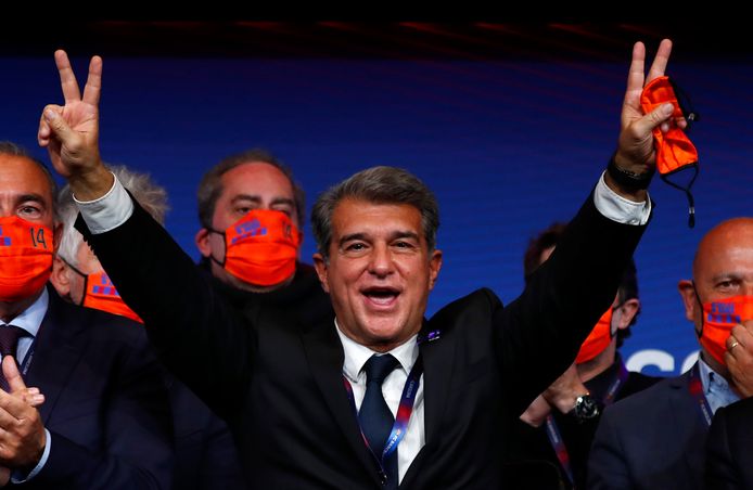 Il presidente del Barcellona Joan Laporta