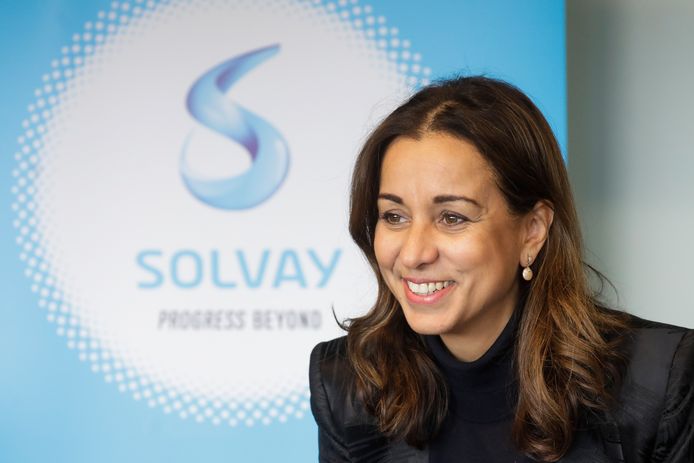 Solvay-CEO Ilham Kadri op archiefbeeld.