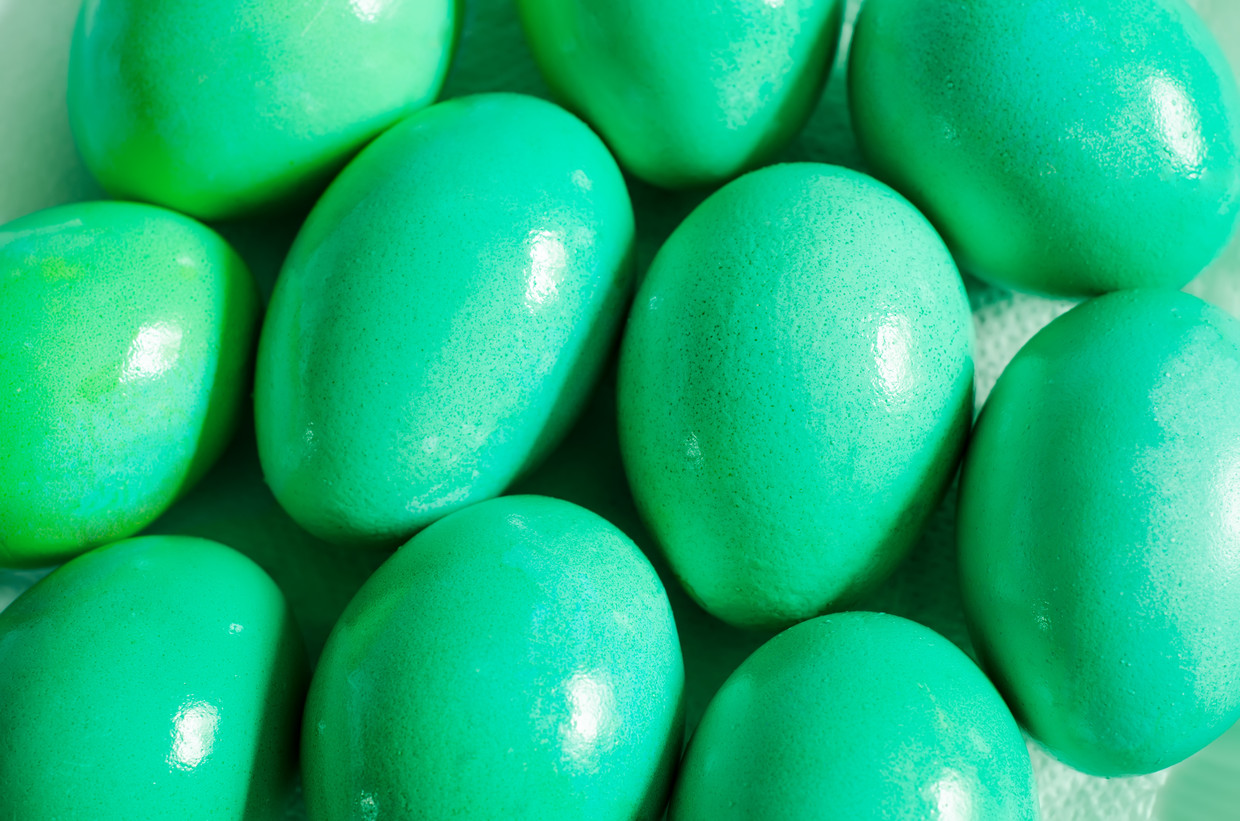 Briljantgroene eieren Beeld ThinkStock