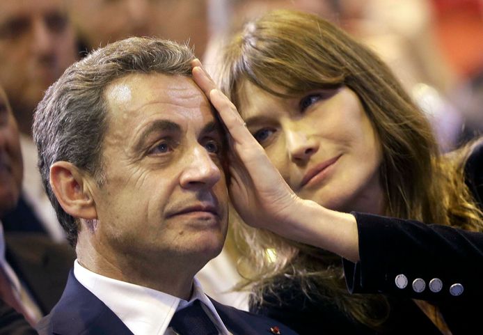 Nicolas Sarkozy et sa femme Carla Bruni.