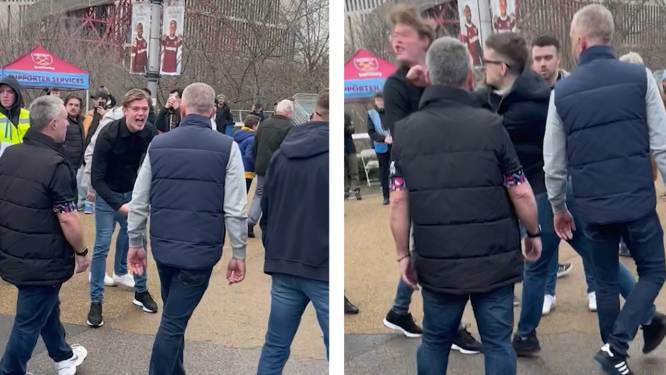 Un fan de Chelsea mis KO par un supporter de West Ham