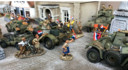 Miniaturen die Skinner maakte over de bevrijding in Nederland.