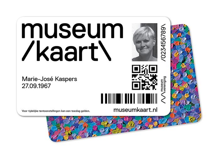 Een fictief exemplaar van de museumkaart.