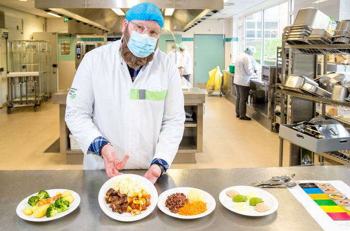 Voeding voor mensen met een slikstoornis in het ziekenhuis.