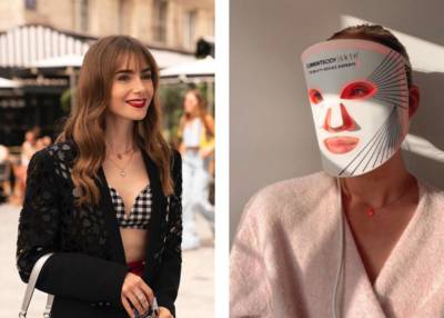 Sinds ‘Emily in Paris’ wil iedereen een LED-gezichtsmasker. Is dat gezond? “Goed tegen grote poriën”